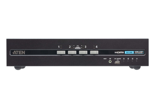 ATEN 4-Port USB HDMI Dual Display Secure KVM Switch with CAC (PSD PP v4.0 Compliant)