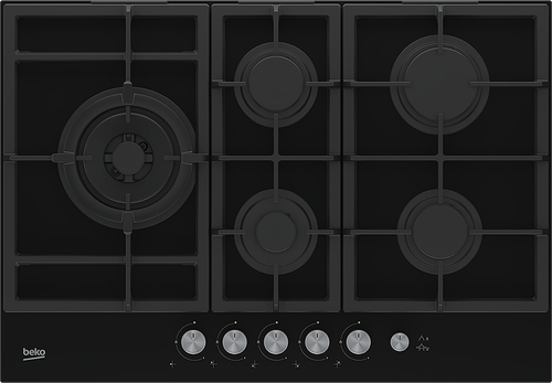 Beko 7718086717 Gas Hob Черный Газовый