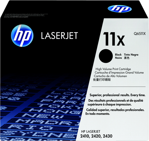 HP 11X High Yield Black Original LaserJet Toner Cartridge