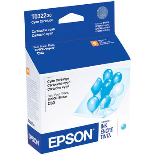 Epson T032220-AL ink cartridge 1 pc(s) Original High (XL) Yield Cyan