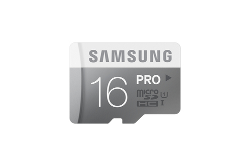 Samsung 16GB, MicroSDHC PRO