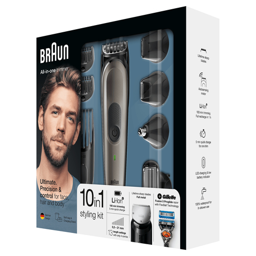 Braun Multigroomer 10-in-1 All-in-one trimmer MGK7021, Beard Trimmer & Hair Clipper, Mini Shaver & Detail Trimmer – image 5