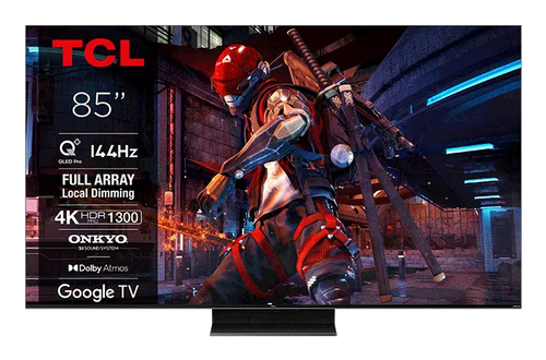 TCL C74 85C745 телевизор 2,16 m (85") 4K Ultra HD Smart TV Wi-Fi Титановый 1000 cd/m²