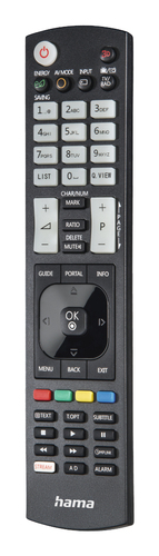 Hama Universal Remote Control voor LG TVs IR Teachable Illuminating Buttons Afstandsbediening Zwart, afbeelding 3
