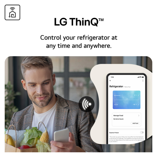 LG InstaView GSGV80PYLL American-Style Smart Fridge Freezer - Prime Silver, Silver/Grey - image 6