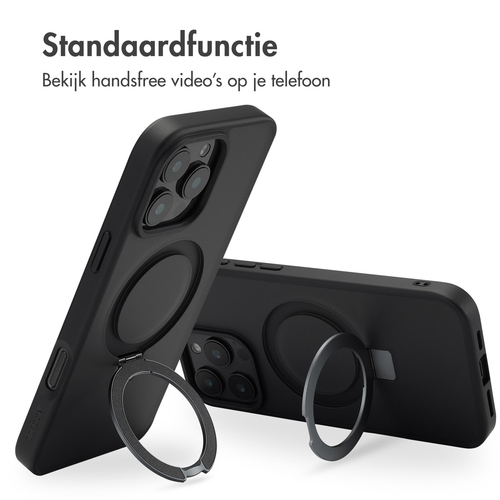 Accezz Ring Stand Backcover met MagSafe iPhone 16 Pro Max - Zwart, afbeelding 3
