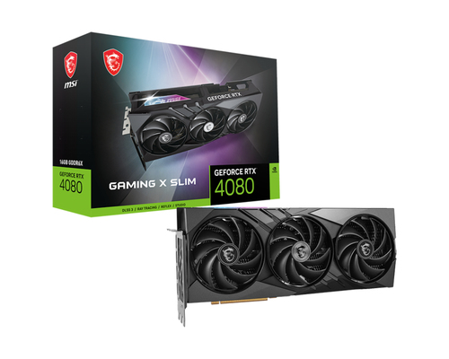 MSI GAMING GEFORCE RTX 4080 16GB X SLIM видеокарта NVIDIA GDDR6X