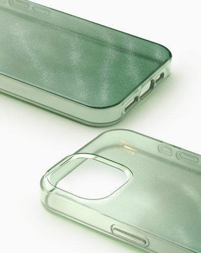 iDeal of Sweden Clear Case iPhone 13 / 14 / 15 / 16e / 17e Sage Green – image 2