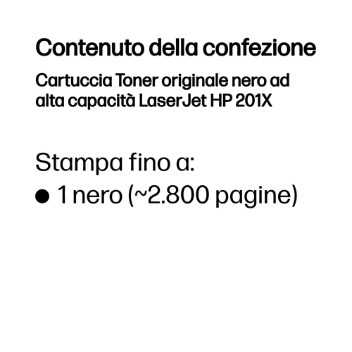 HP 201X – Toner nero originale