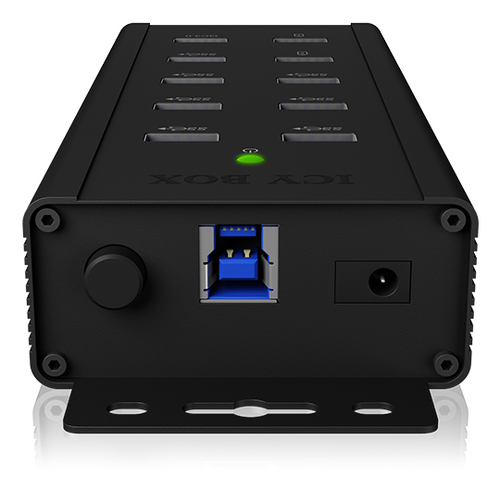 ICY BOX 7-Port - USB 30 USB-Hubs - USB 32 - 7 - Schwarz – Foto 8 von 11