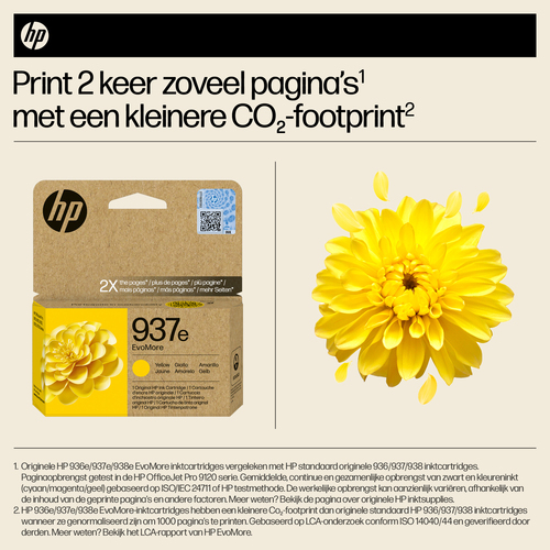 HP 937e EvoMore originele gele inktcartridge