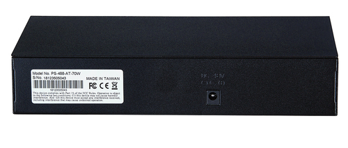 Intellinet 8-Port Fast Ethernet PoE+ Switch, 8 x PoE ports, IEEE 802.3at/af Power-over-Ethernet (PoE+/PoE), Endspan, Desktop (UK power cord) – image 4