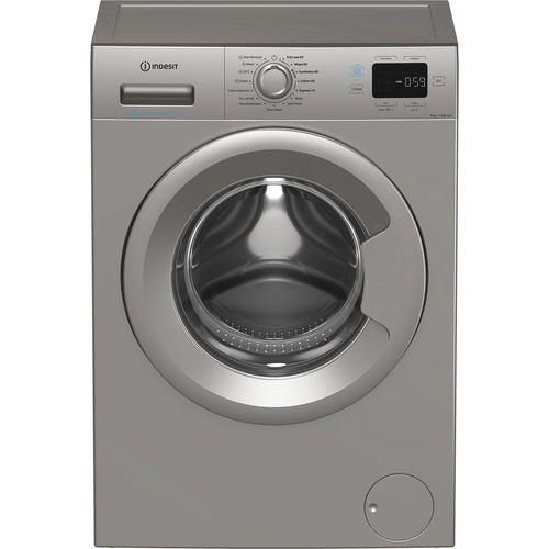 Indesit IP846SPUSHGO 8kg 1400 Spin Washing Machine in Silver A Rated P - image 3
