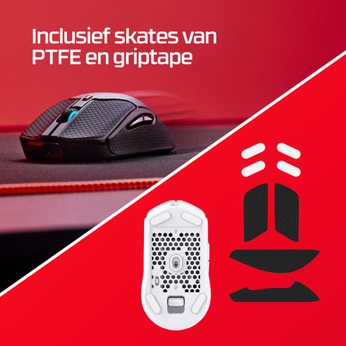 HyperX Pulsefire Haste 2 - Souris de jeu sans fil - PC, PS5, PS4, Xbox Series X|S et Xbox One - Blanc – Photo 5 sur 11