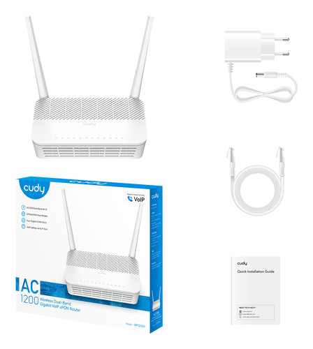 Cudy AC1200 Wi-Fi VoIP GPON Router GP1200V mesh router, afbeelding 5