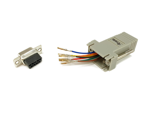 Equip Adapter DB9 -> RJ45 Adapter Bu/Bu TIA/EIA-561, afbeelding 2