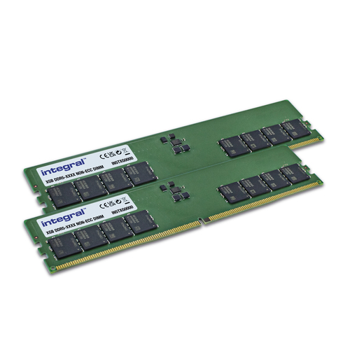 Integral 32GB (2x16GB) PC RAM MODULE DDR5 5600MT/s PC5-44800 UNBUFFERED NON-ECC DIMM – image 1