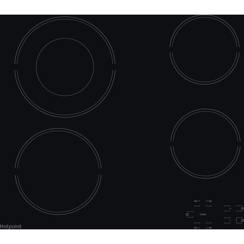 Hotpoint HR 612 C H 58 cm Electric Ceramic Hob - Black - image 1
