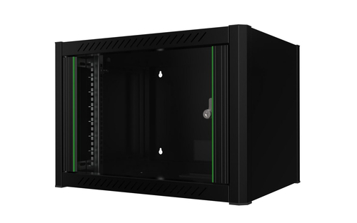 Lanview RWM07U45BL rack cabinet 7U Wall mounted rack Black