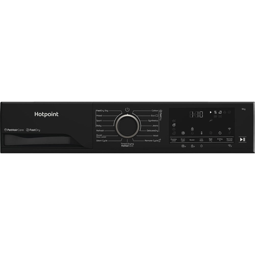 Hotpoint Fabric Care C HD 94M Bbs UK 9Kg Heat Pump Tumble Dryer - Black - A+++ Rated, Black - image 6