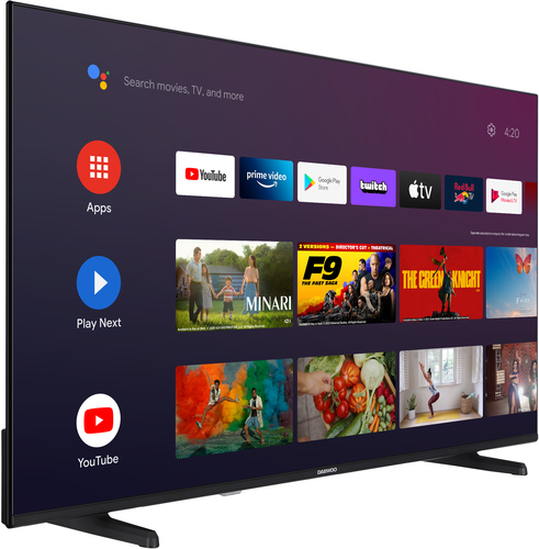 Daewoo 43DM62QA TV 109.2 cm (43") 4K Ultra HD Smart TV Wi-Fi Black 250 cd/m²