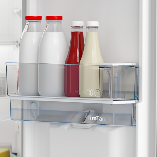 Beko CNG4582DVPS 182cm 50/50 Frost Free Fridge Freezer - Stainless Steel Effect - E Rated, Stainless Steel - image 5