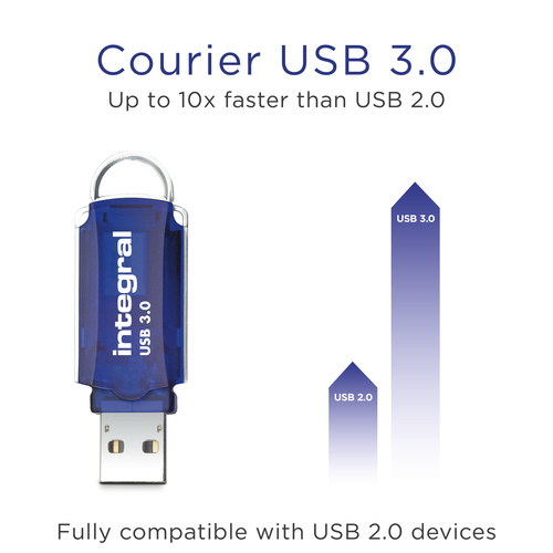 Integral 256GB USB3.0 DRIVE COURIER BLUE UP TO R-120 W-30 MBS – image 3