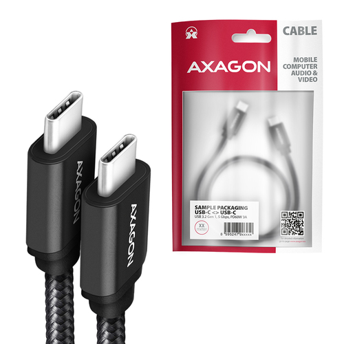 AXAGON BUCM3-CM10AB - USB-C-Kabel - 24-poliger USB-C auf 24-poligen USB-C - 1 m – Foto 8 von 9