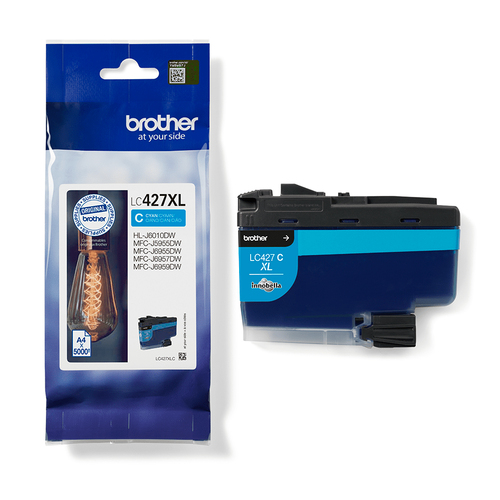 Brother LC427XLC Inkjet Cartridge High Yield Cyan LC427XLC - image 1