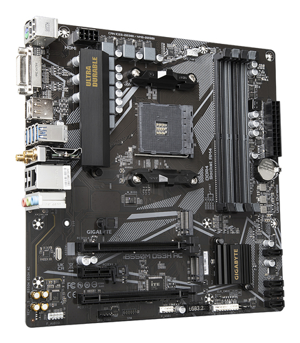 Motherboards GIGABYTE MB GIGABYTE B550M DS3H AC