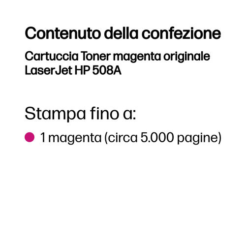 HP 508A – Toner magenta originale