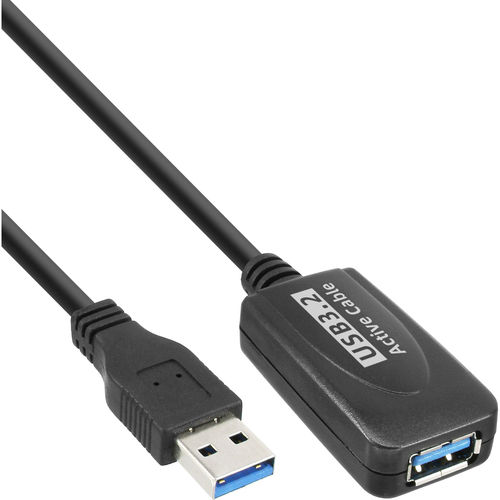 InLine 35650 USB-kabel 5 m USB 3.2 Gen 1 (3.1 Gen 1) USB A Zwart