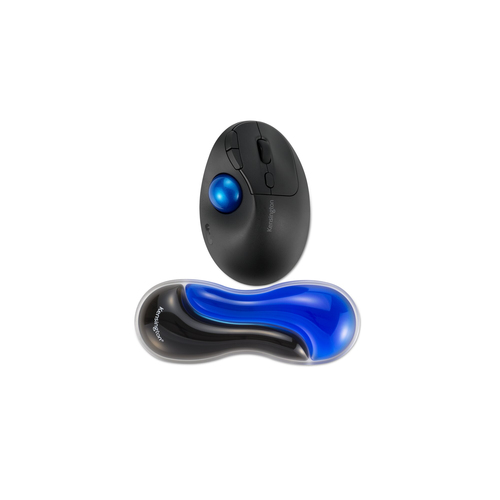 Kensington Slim Duo Gel Handgelenkauflage fr MausTrackball - Blau – Foto 3 von 7