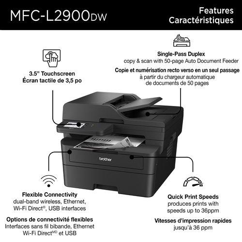 Brother MFC-L2900DW multifunction printer Laser A4 – image 5