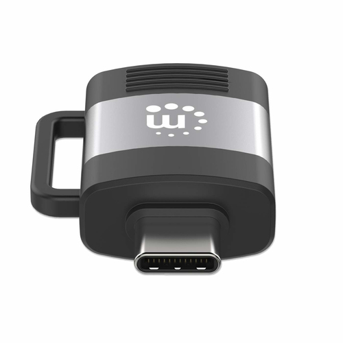 Manhattan 356312 cambiador de género para cable USB-A USB-C Negro, Gris imagen 4