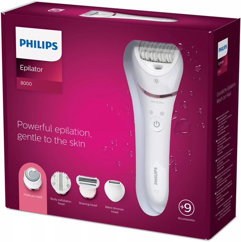 Philips 8000 series Epilator Series 8000 BRE740/10 Wet and Dry epilator – image 4