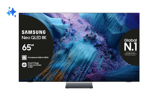 Samsung QE65QN990FT 165.1 cm (65") 8K Ultra HD Smart TV Wi-Fi Black
