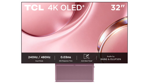 TCL X3 32X3A-R computer monitor 81.3 cm (32") 3840 x 2160 pixels 4K Ultra HD OLED Pink – image 1