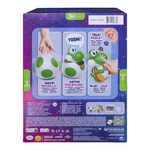 Spin Master Super Mario Galaxy Movie, Hatchin’ Yoshi Interactive Egg and Action Figure with Sounds, Ages 4 & Up, Batteries Included – image 6