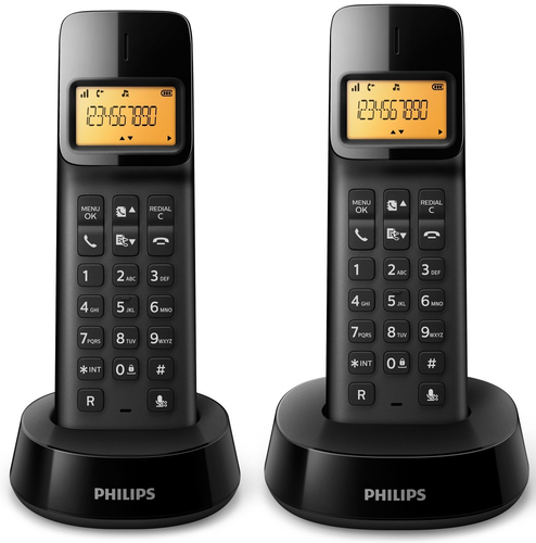 Philips D1402B/22 telephone DECT telephone Caller ID Black
