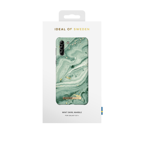 iDeal of Sweden Printed Case Galaxy S21Plus Mint Swirl Marble – image 1