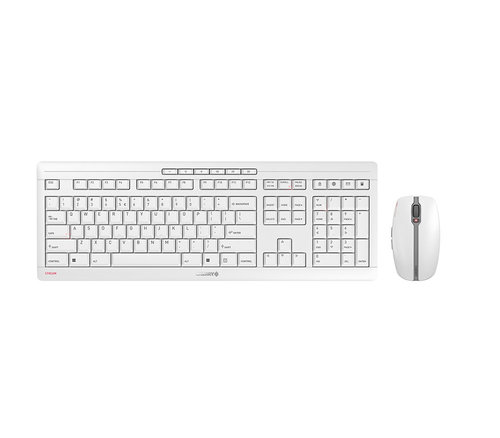 CHERRY STREAM DESKTOP RECHARGE Sæt med mus og tastatur Saks Trådløs USA med Euro-symbol