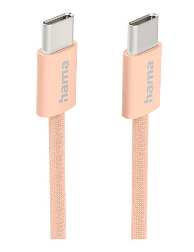Oplaadkabel Fabric, USB-C - USB-C, 1m, nylon – Foto 2 van 4
