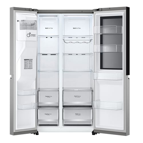 LG InstaView GSGV80PYLL American-Style Smart Fridge Freezer - Prime Silver, Silver/Grey - image 7
