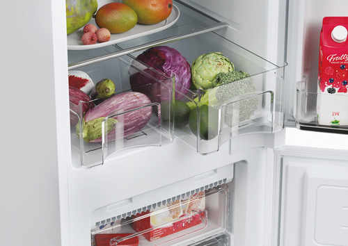 Hoover HOB50N518EVK 177cm 50/50 Integrated Frost Free Fridge Freezer with Sliding Door Hinge - White - E Rated, White - image 7
