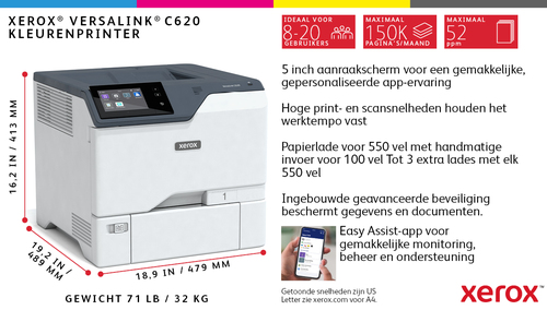 Xerox VersaLink C620V_DN - Printer, afbeelding 8