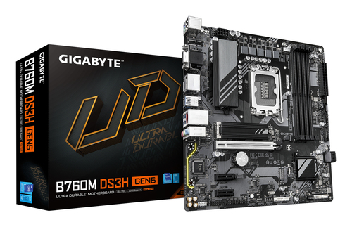 Gigabyte B760M DS3H GEN5 Intel B760 Express Micro-Atx Lga 1700 Motherboard - image 1