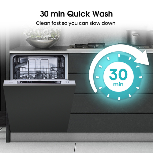 Hisense HV622E15UK dishwasher Fully built-in 13 place settings – image 4