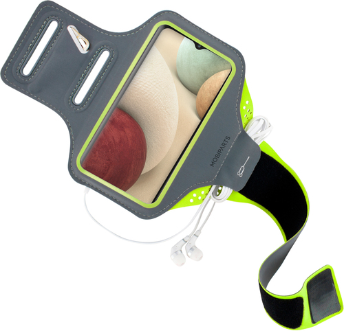 Mobiparts Comfort Fit Sport Armband Samsung Galaxy A12 (2021 Neon Green – image 2