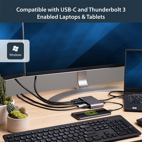 StarTech.com USB C Multiport Adapter, Dual 4K Monitor, USB-C to Dual HDMI Adapter, 2x USB-A Ports – image 9